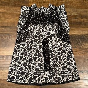 Mi Golondrina embroidered floral blouse